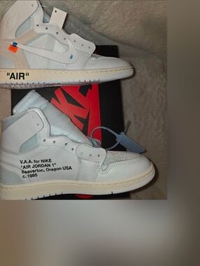 VIRGIL ABLOH X AIR JORDAN 1 HIGH OG "ALASKA - NWT